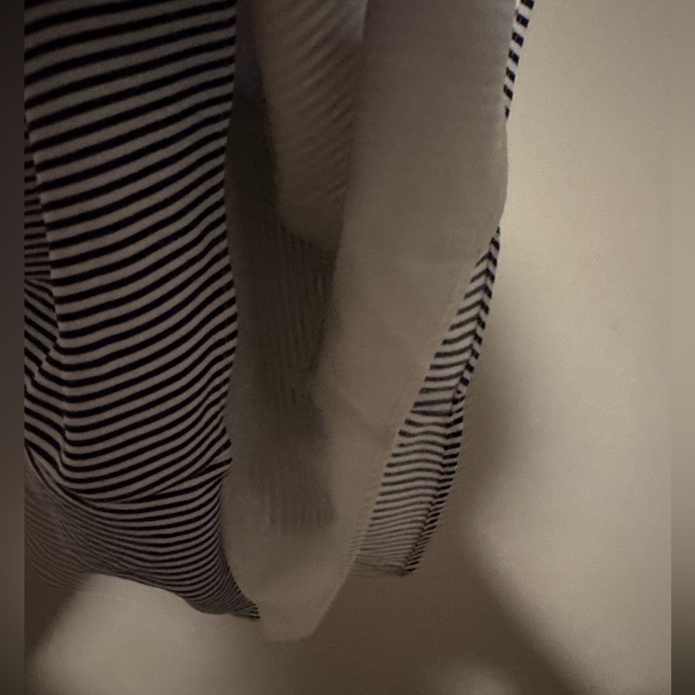 NWT J. Crew Navy & White Striped Scalloped Top Camisole - Picture 5 of 13